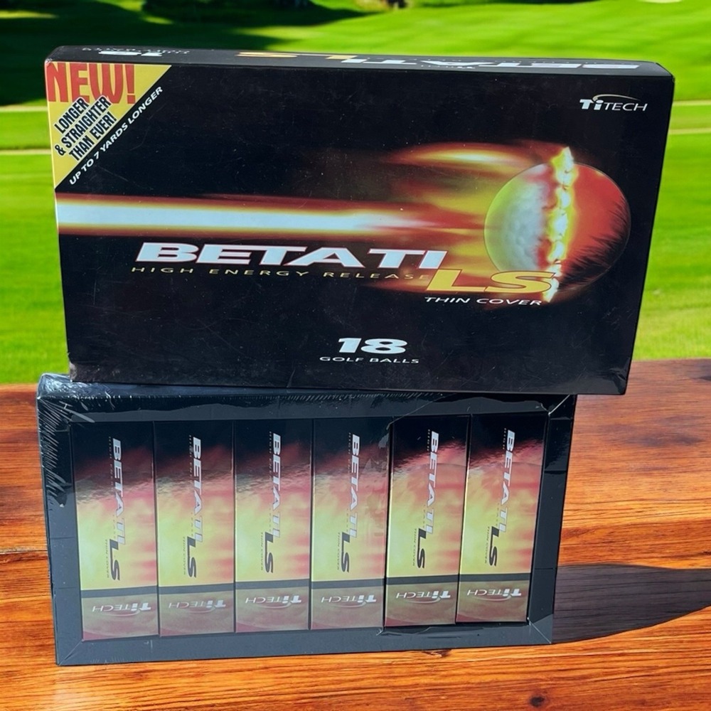 Ti‎ Tech Betati Thin Cover High Energy Release LS  Box Golf Ball Balls 18 Pack